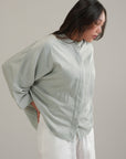 RELAXED BAND COLLAR SHIRT