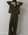 TEXTURED RELAXED PANTS