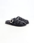 BUCKLED SLIDER SANDALS
