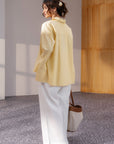 RELAXED DOUBLE CUFF SHIRT-POPLIN