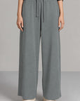 MOVE WIDE TROUSERS-DOUBLE KNIT