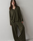 TEXTURED RELAXED PANTS