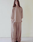 MOCK NECK SIDE SLIT CLOUDLUX