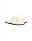 BUCKLED SLIDER SANDALS