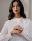 EMBROIDED POPLIN SHIRT