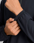 MEN TRAIN QUARTER ZIPPER-RIP STOP