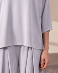 MOCK NECK SIDE SLIT CLOUDLUX