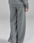 PLEATED WIDE LEG PANT - DOUBLE KNIT