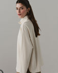 RELAXED PLACKET PULLOVER-CLOUDLUX LIGHT