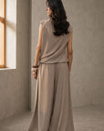PULL ON WIDE LEG PANTS