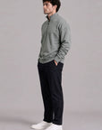 BOXY QUARTER ZIPPER-DOUBLE KNIT