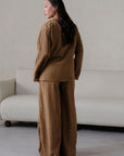 TEXTURED WRAP SHIRT