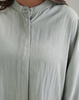 RELAXED BAND COLLAR SHIRT