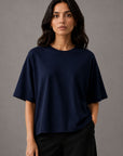 BOXY T-SHIRT CREW SUPIMA COTTON