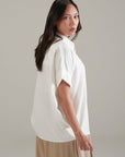 LINEN BLEND RELAXED TOP