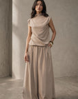PULL ON WIDE LEG PANTS