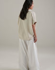 LINEN BLEND RELAXED TOP
