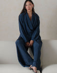 TEXTURED WRAP SHIRT