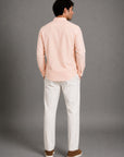BAND COLLAR LINEN SHIRT