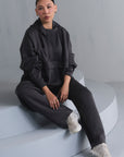 TEXTURED PULLOVER HOODIE-CLOUDLUX