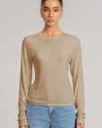 LONG SLEEVE RIBBED T-SHIRT