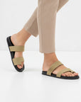 MINIMAL SUEDE SLIDES