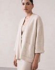 LIGHTWEIGHT OPEN CARDIGAN