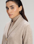 COLLARED KNIT CARDIGAN