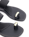 TOE RING FLAT SANDALS