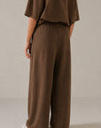 WIDE LEG TROUSER-DOUBLE KNIT