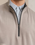 QUARTER ZIP BOXY FIT SWEATSHIRT