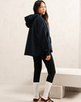 RELAXED LONG HOODIE-TERRY