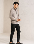 QUARTER ZIP BOXY FIT SWEATSHIRT