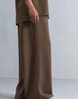 TEXTURED RELAXED PANTS-CLOUDLUX