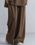 TEXTURED RELAXED PANTS-CLOUDLUX