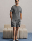 NIGHTSUIT - SHIRT AND SHORTS-100% SUPIMA COTTON