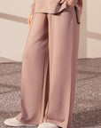 PLEATED WIDE LEG TROUSER CLOUDLUX