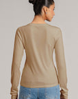 LONG SLEEVE RIBBED T-SHIRT