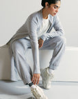 BASIC LONG CARDIGAN - PIMA TERRY