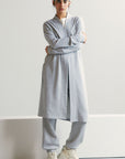BASIC LONG CARDIGAN - PIMA TERRY