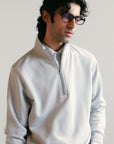 HALF ZIP SWEATSHIRT - PIMA FLEECE