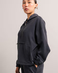 HALF ZIP PULLOVER HOODIE CLOUDLUX