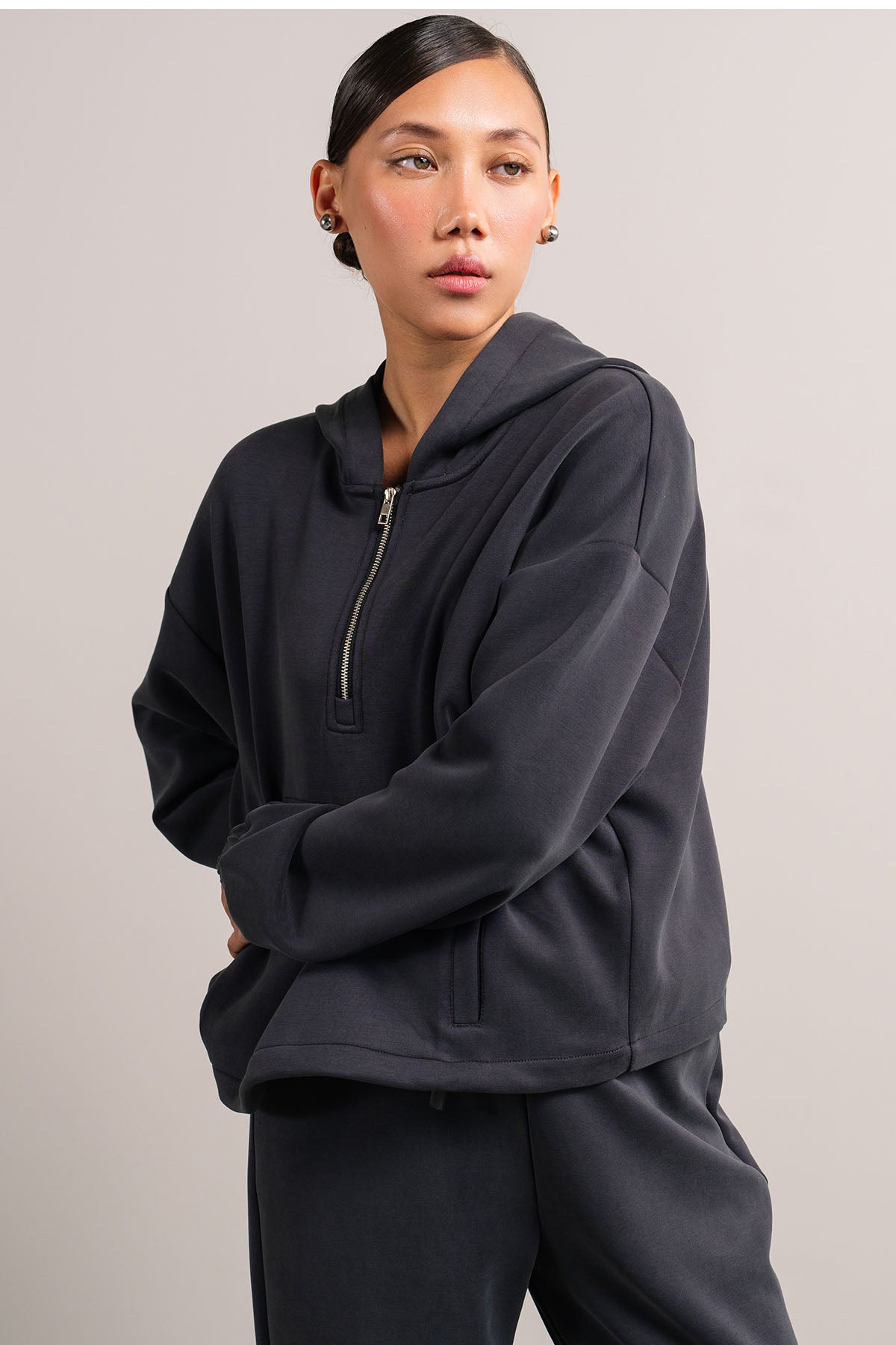 HALF ZIP PULLOVER HOODIE CLOUDLUX – Kiji Retail