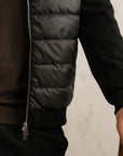 KNIT HYBRID JACKET