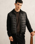 KNIT HYBRID JACKET