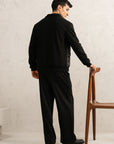 KNIT HYBRID JACKET