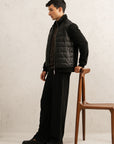 KNIT HYBRID JACKET