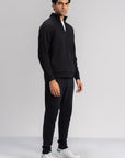 MEN QUARTER ZIP-DOUBLE KNIT
