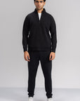 MEN QUARTER ZIP-DOUBLE KNIT