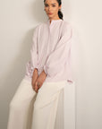 BALLOON SLEEVE POPLIN SHIRT